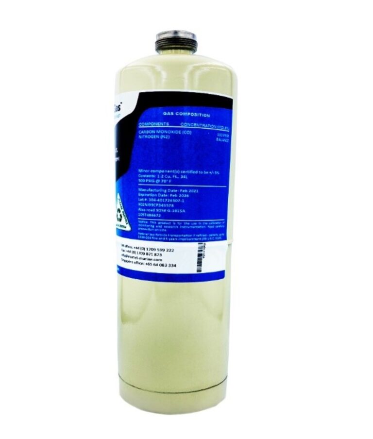 Calibration Gas100PPM Carbon Monoxide, Balance Nitrogen (34L) East